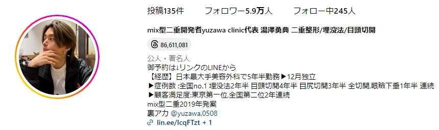 第5位　湯澤勇典医師（yuzawa clinic）